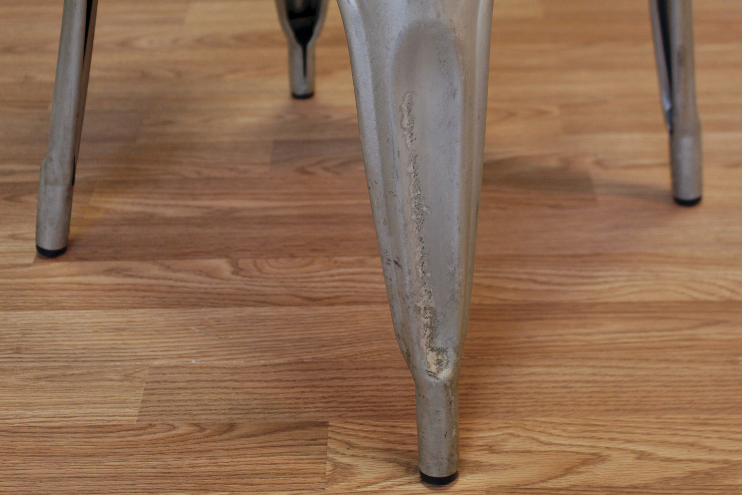 Aluminum & Oak Bistro Chair