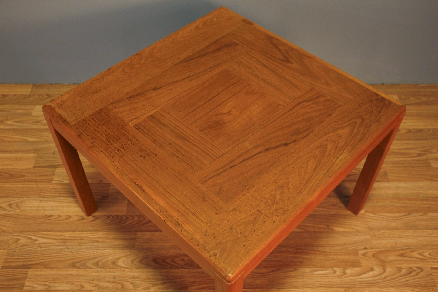 Danish Teak Square End Table