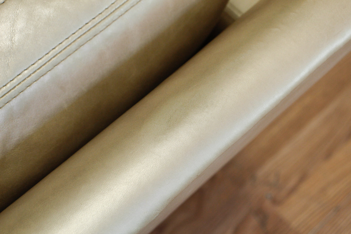 Modern Oyster Leather Armchair - ONLINE ONLY