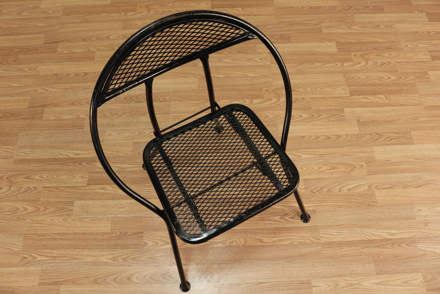1960s Salterini Black Hoop Folding Chair