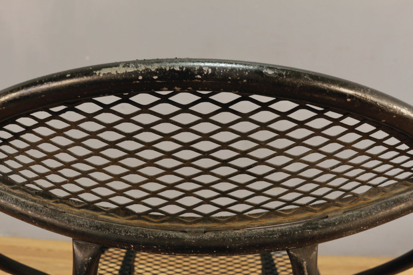 1960s Salterini Black Hoop Folding Chair