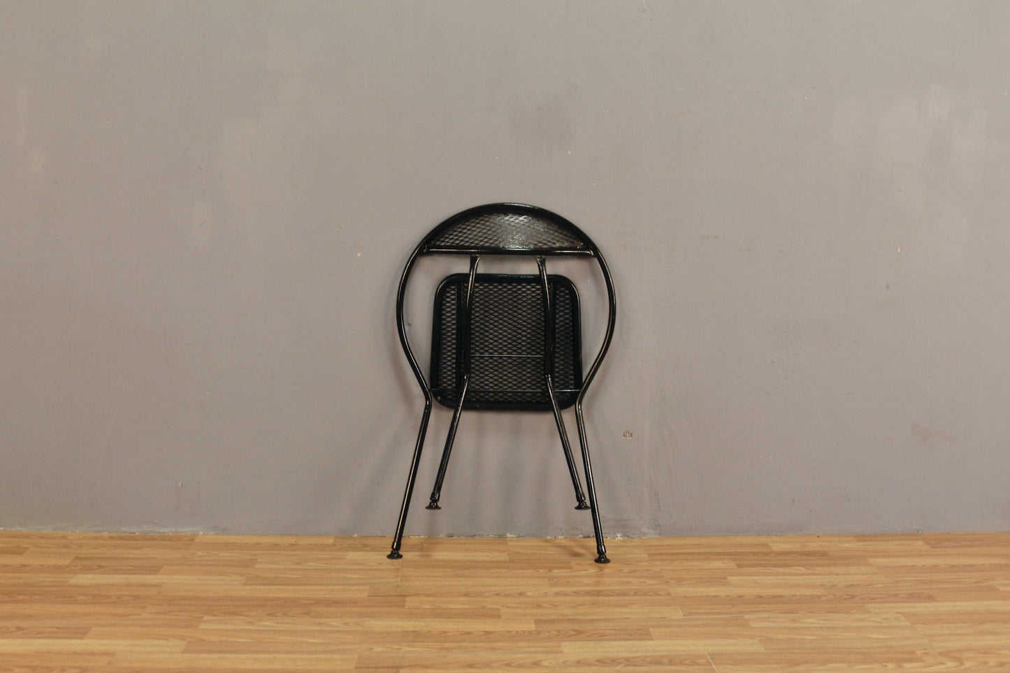 1960s Salterini Black Hoop Folding Chair