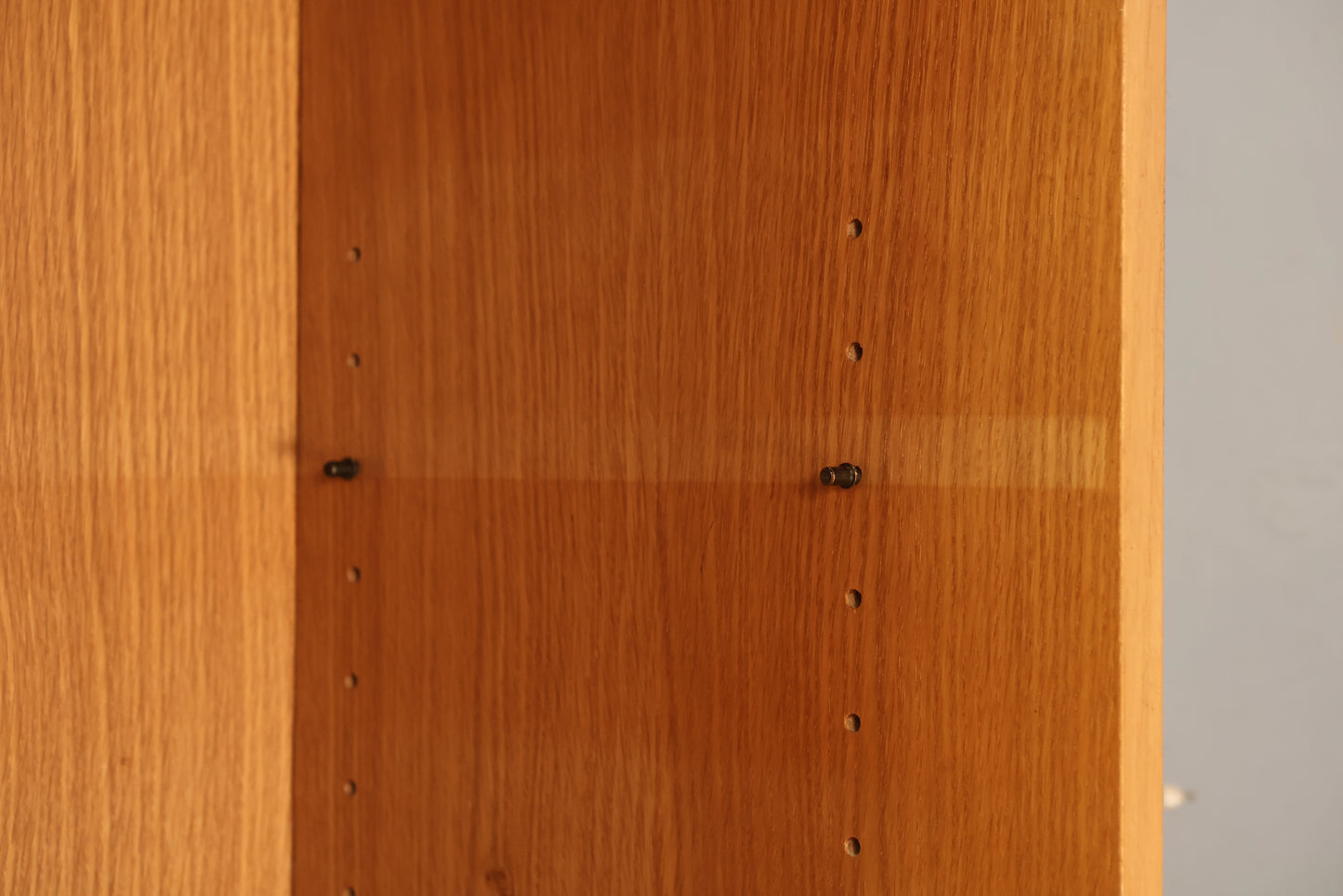 Blonde Teak 6-Tier Sliding-Door Wall Unit - ONLINE ONLY