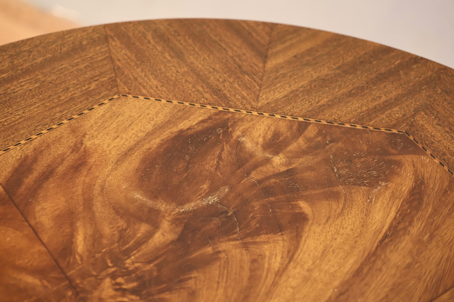 Antique Georgian-Style Occasional Drum Table