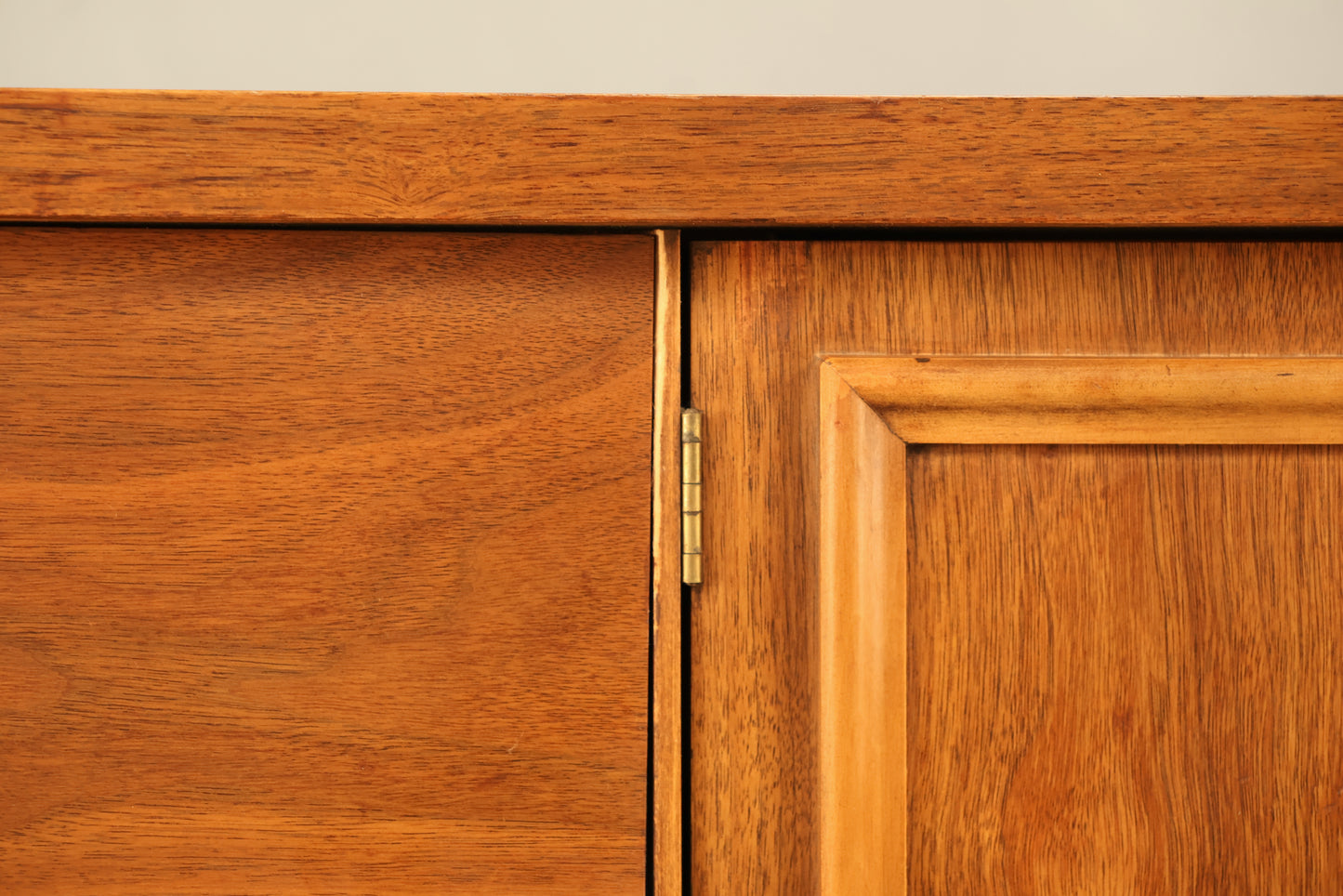 Mid Century Walnut 9-Drawer Credenza