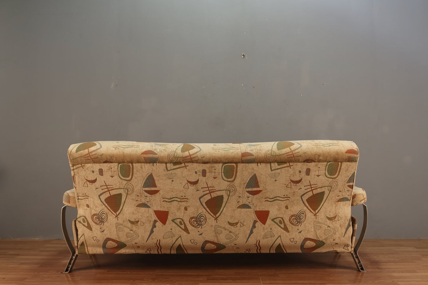 1980s Cream Postmodern Convertible Sofa
