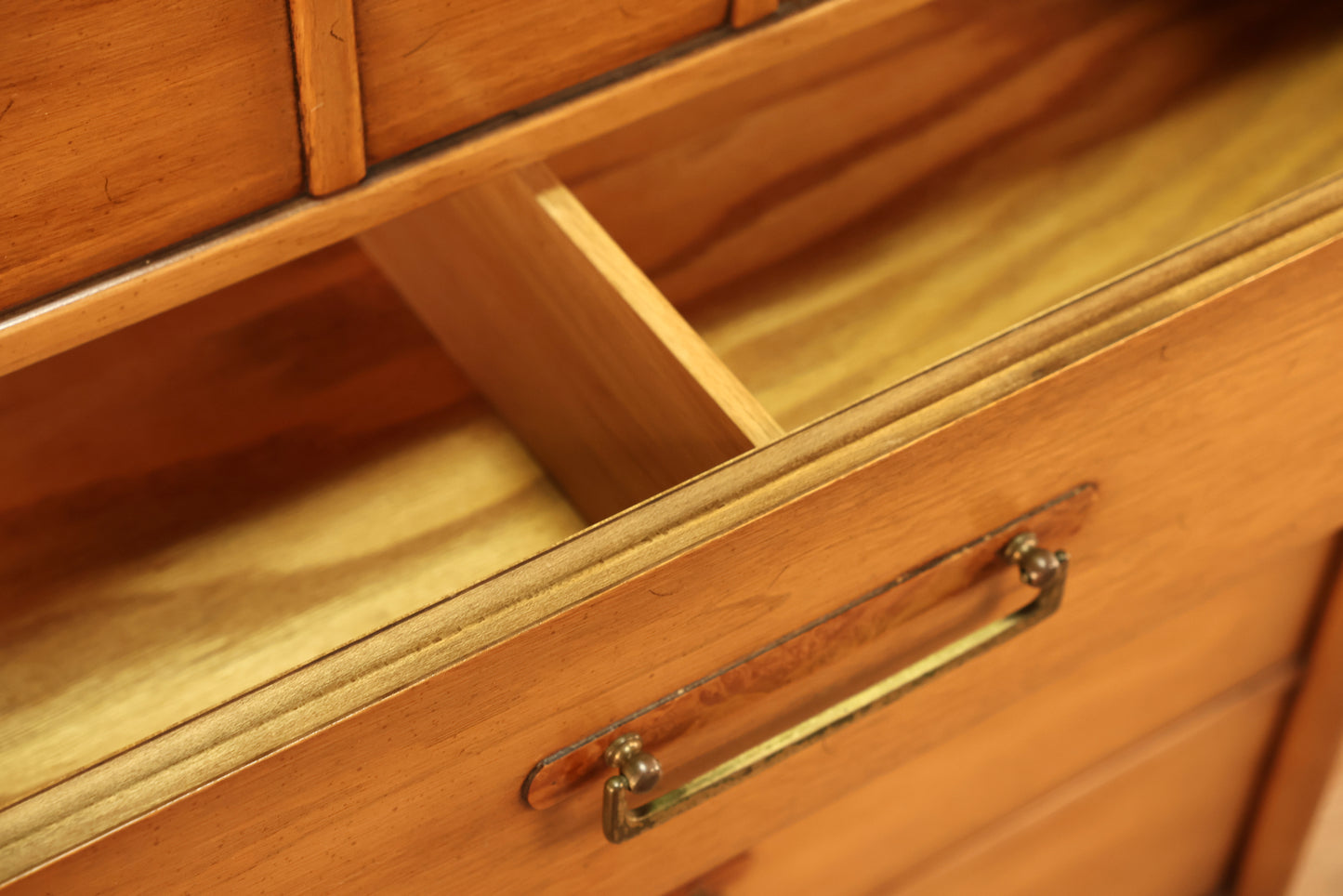 Drexel "Meridian" Walnut 5-Drawer Highboy Dresser