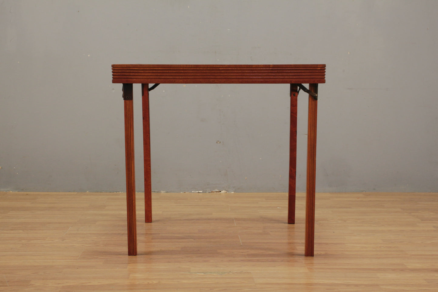 Leg-O-Matic Folding Wood & Vinyl Card Table