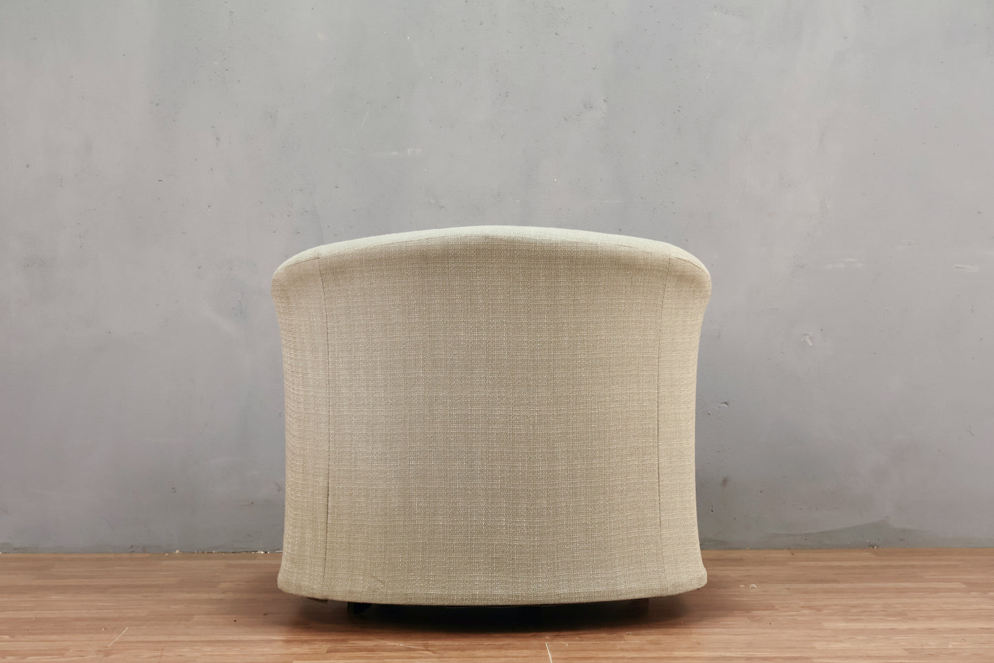 Mid Century Pale Blue Swivel Club Chair - ONLINE ONLY