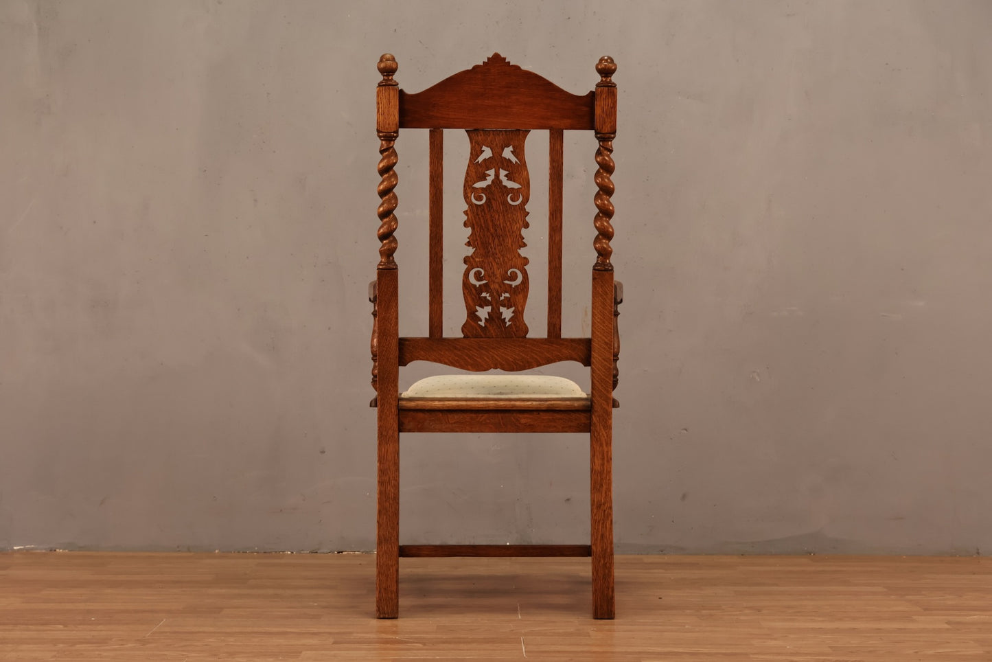 Victorian Gothic Carved Oak Armchair - ONLINE ONLY