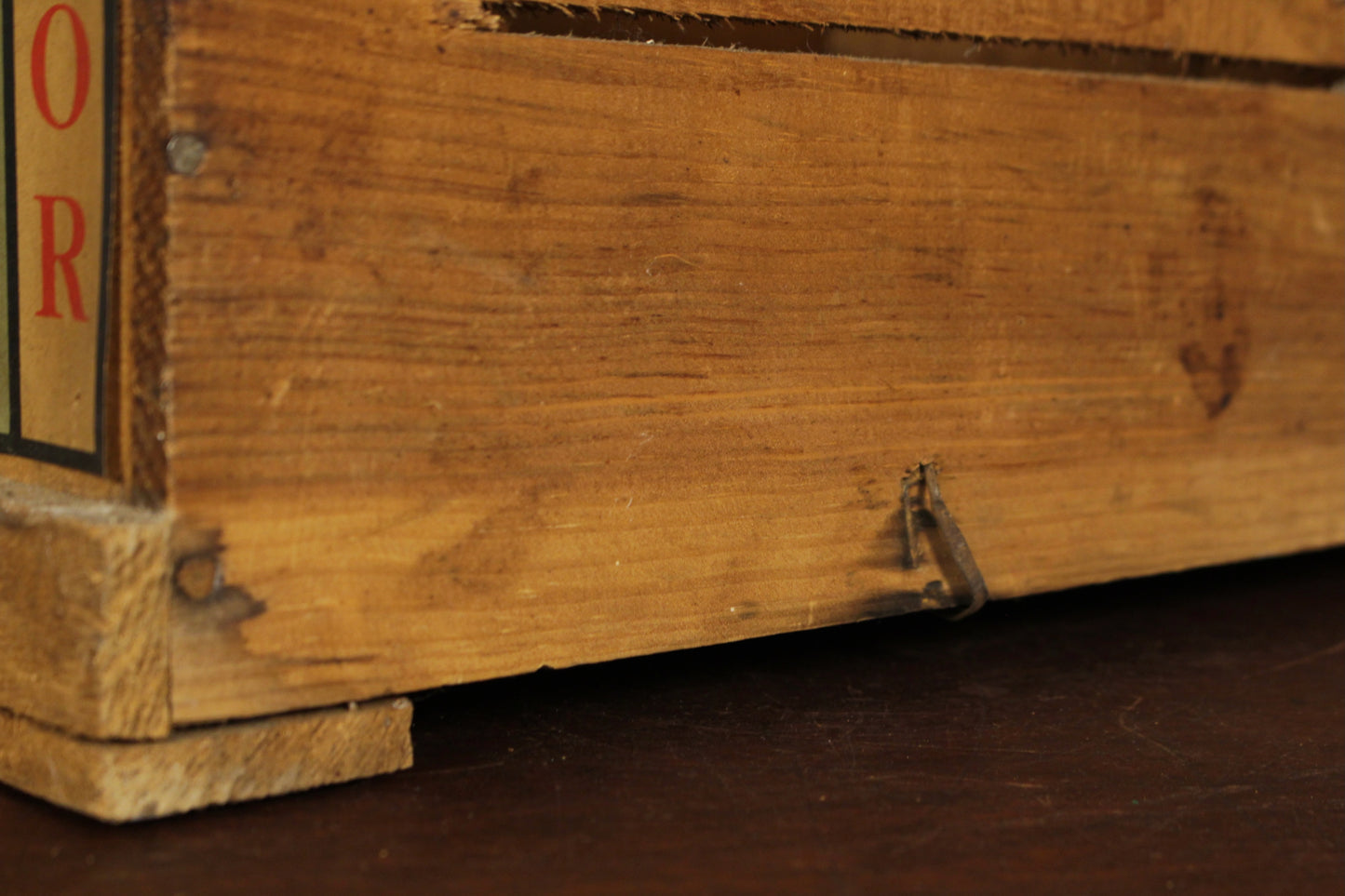 Rustic Wooden Mayflower Cranberries Crate