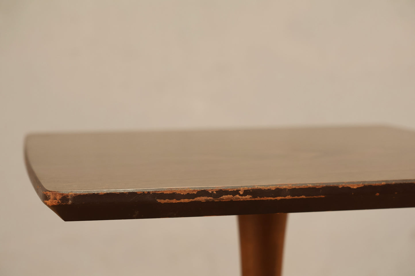 Petite Walnut & Laminate Side Table