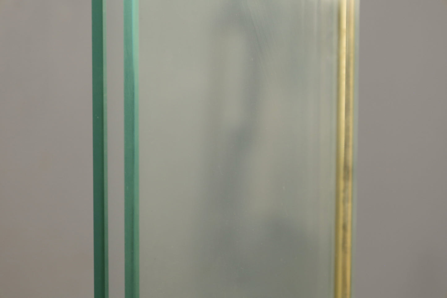Italian Glass & Brass Torchiere Lamp - ONLINE ONLY