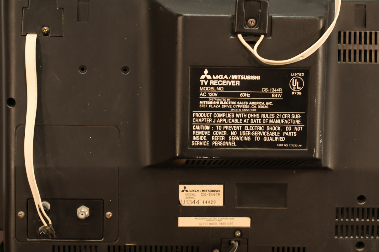 1980s Mitsubishi Television