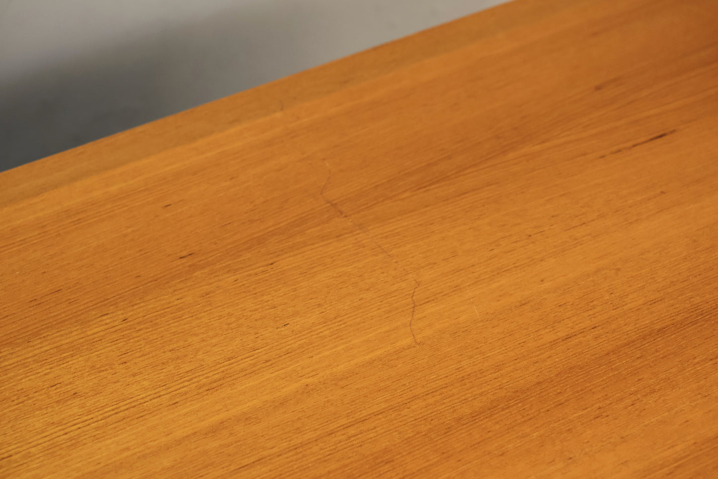 Large Danish Teak Tambour-Door Credenza