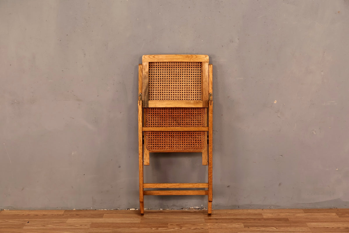Wood & Cane Folding Chair