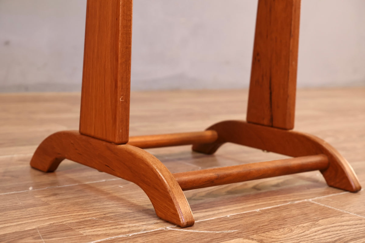 Teak & Gray Valet Stand