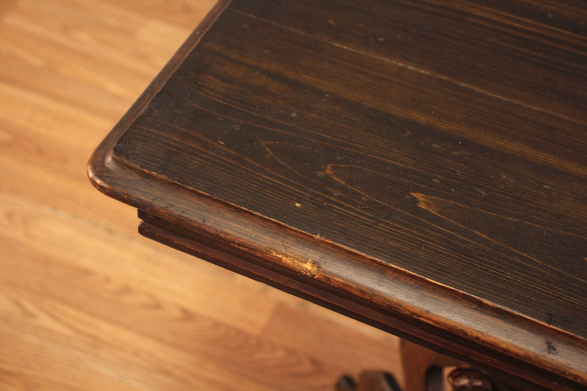 Victorian Dark Walnut End Table