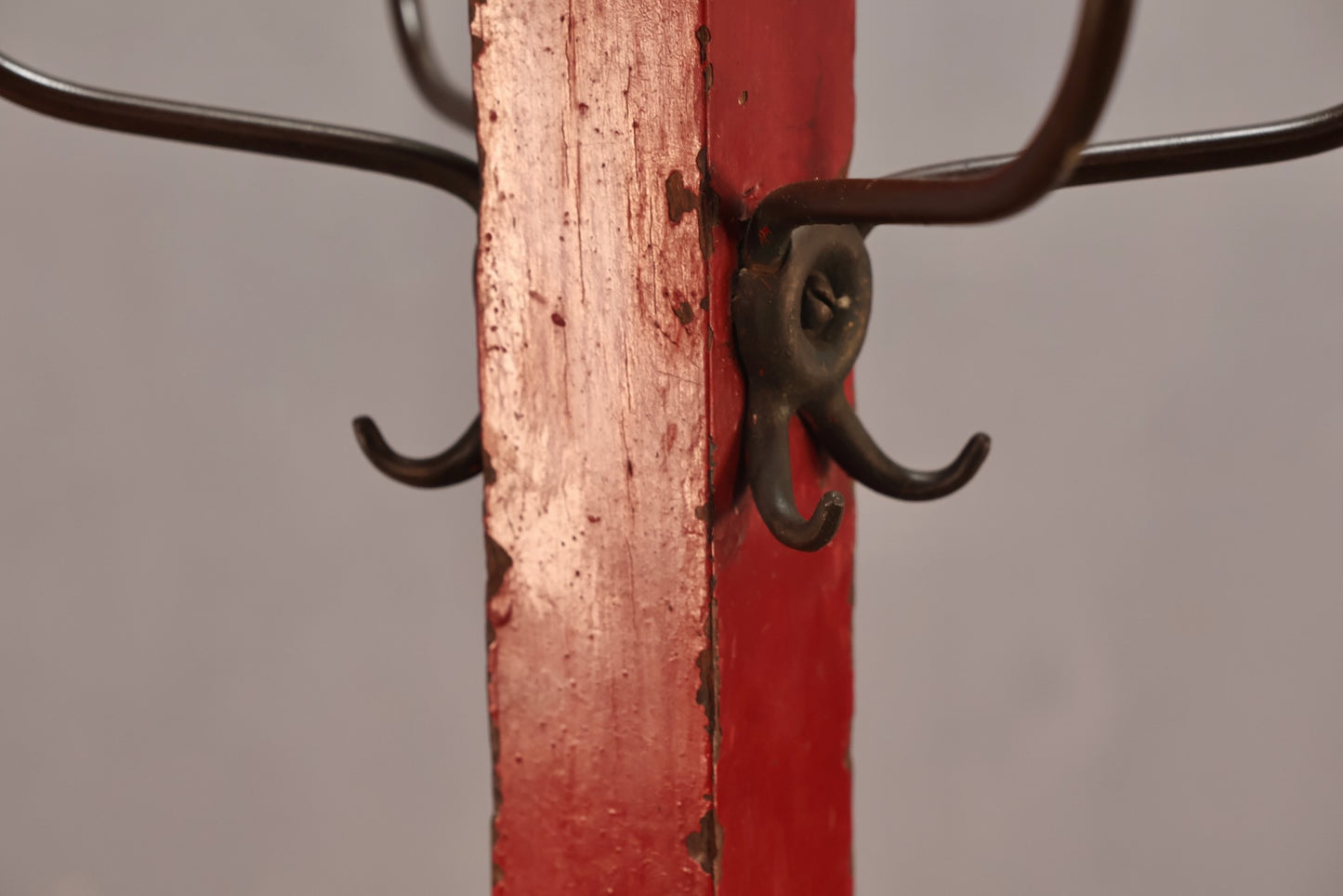 Rustic Red Coat Rack