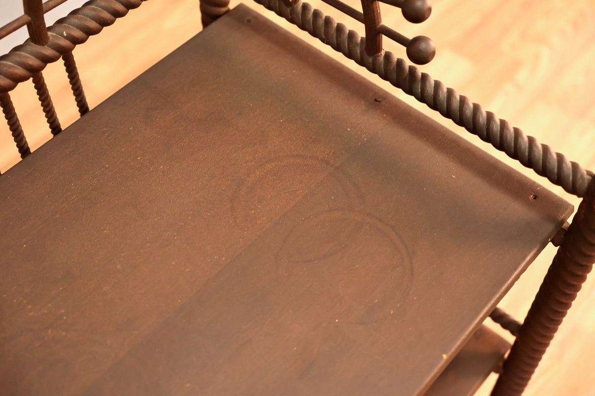 Ornate Arts & Crafts 4-Tier Shelf