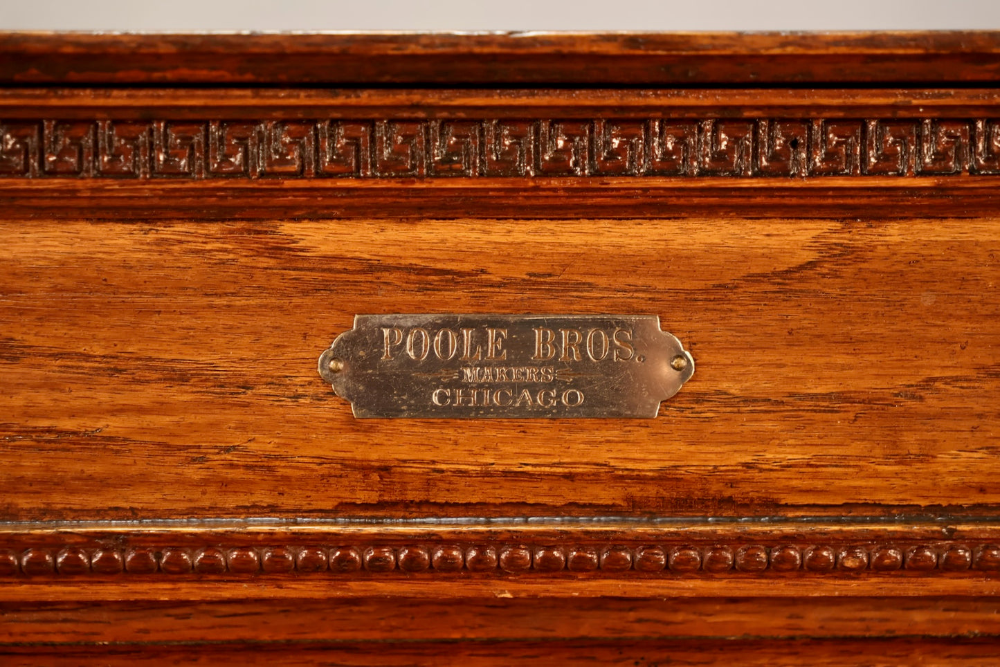 Antique Oak Roll-Top Railway Ticket Cabinet
