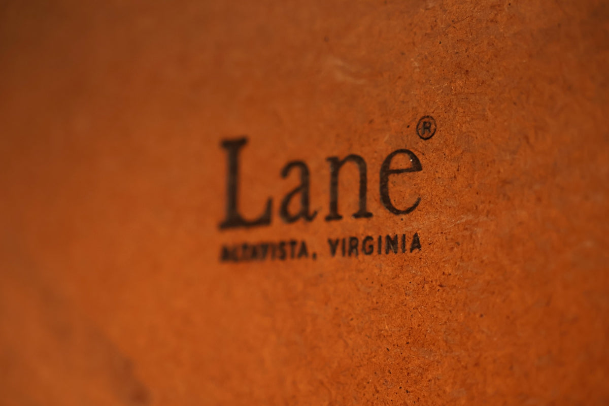 Lane Laminate & Cane Wedge End Table