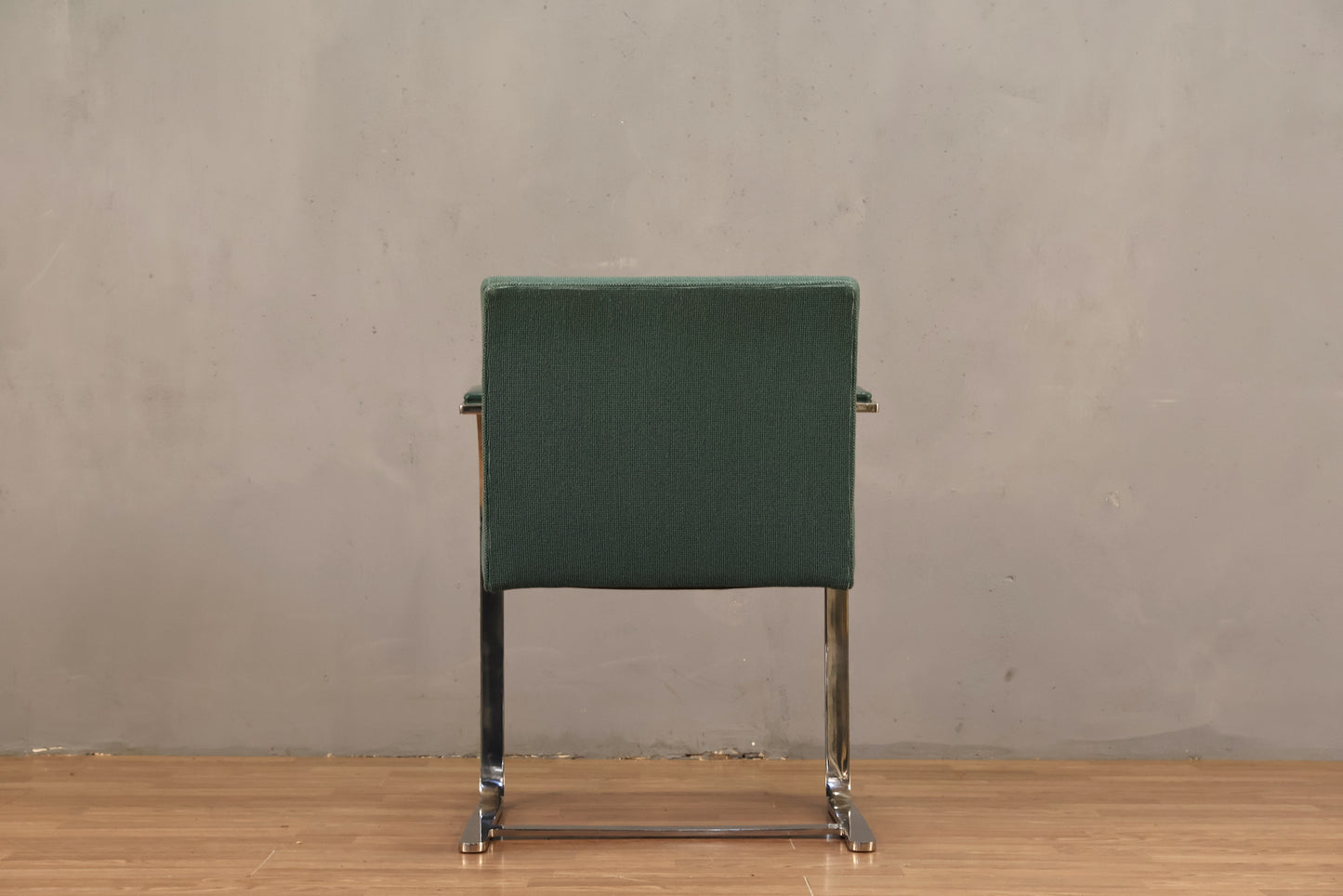 BRNO Teal & Steel Cantilever Armchair