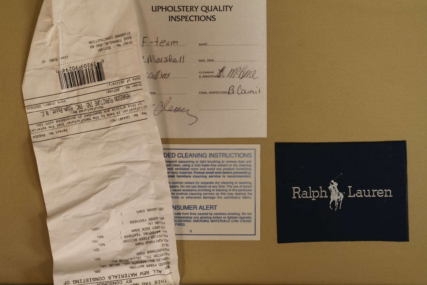 Large Ralph Lauren Cumin Sofa - ONLINE ONLY