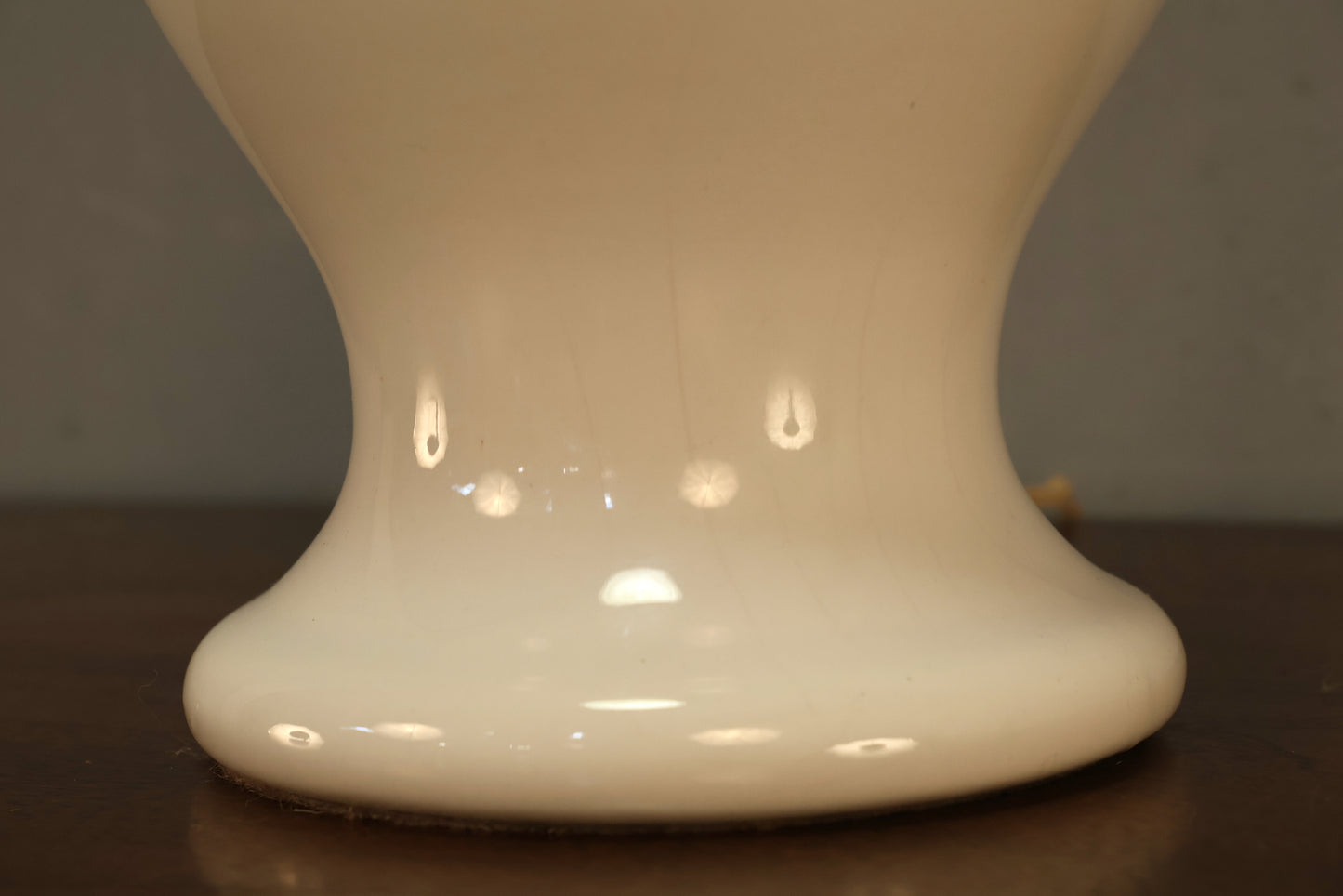 Pair of White Ceramic Table Lamps