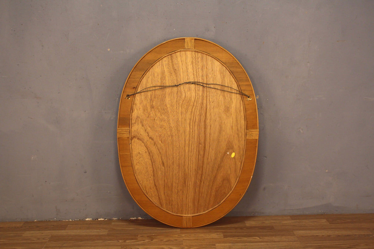 Rattan Oval Mirror