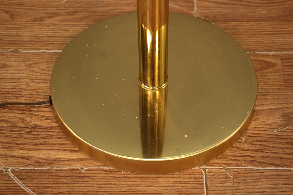 Brass Swing-Arm Floor Lamp
