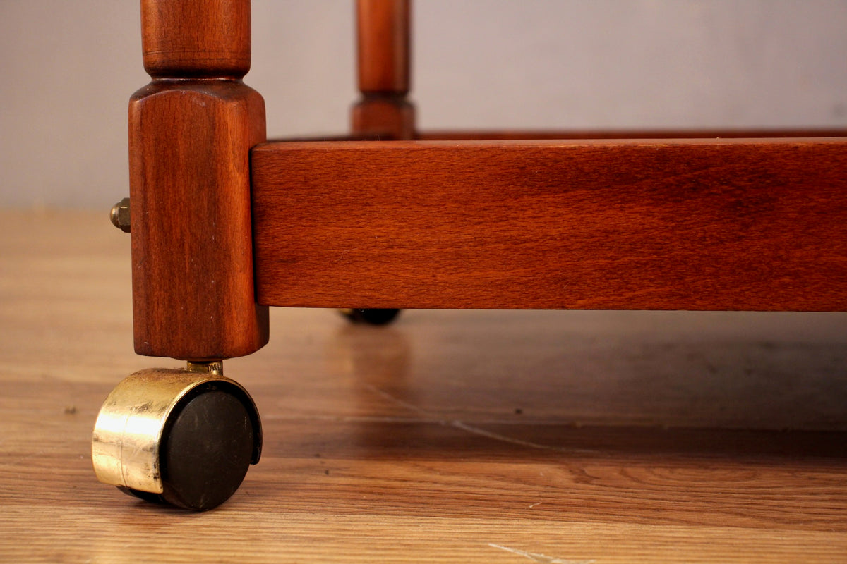 Chestnut 2-Tier Bar Cart