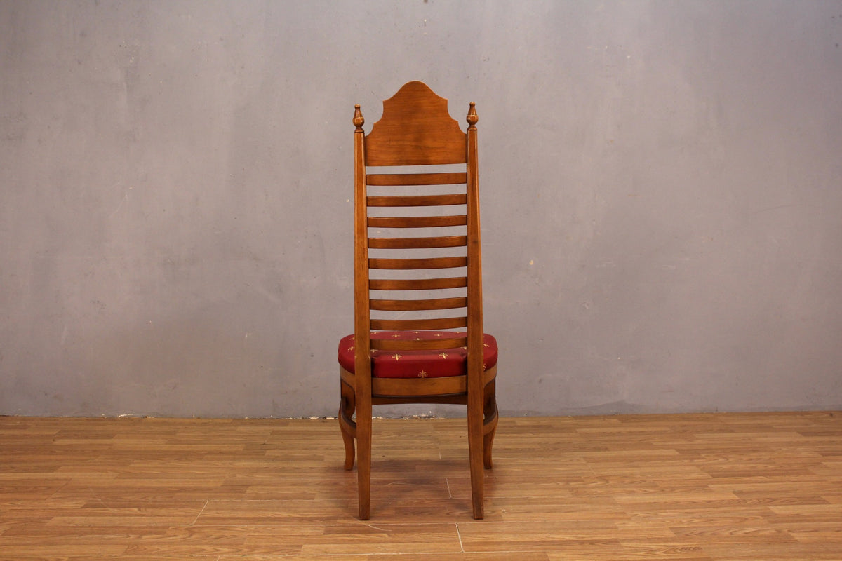 Dexel "Esperanto" Walnut & Garnet Side Chair
