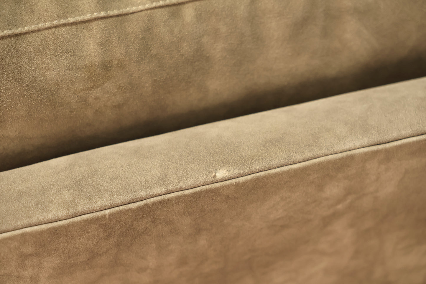 Cement Suede Accent Armchair