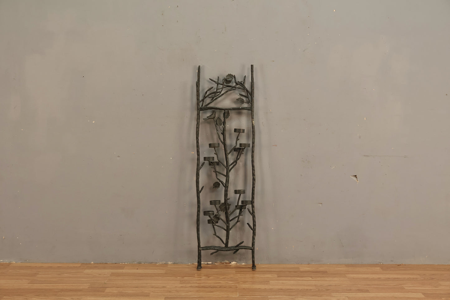 Folding Metal Trellis Candelabra