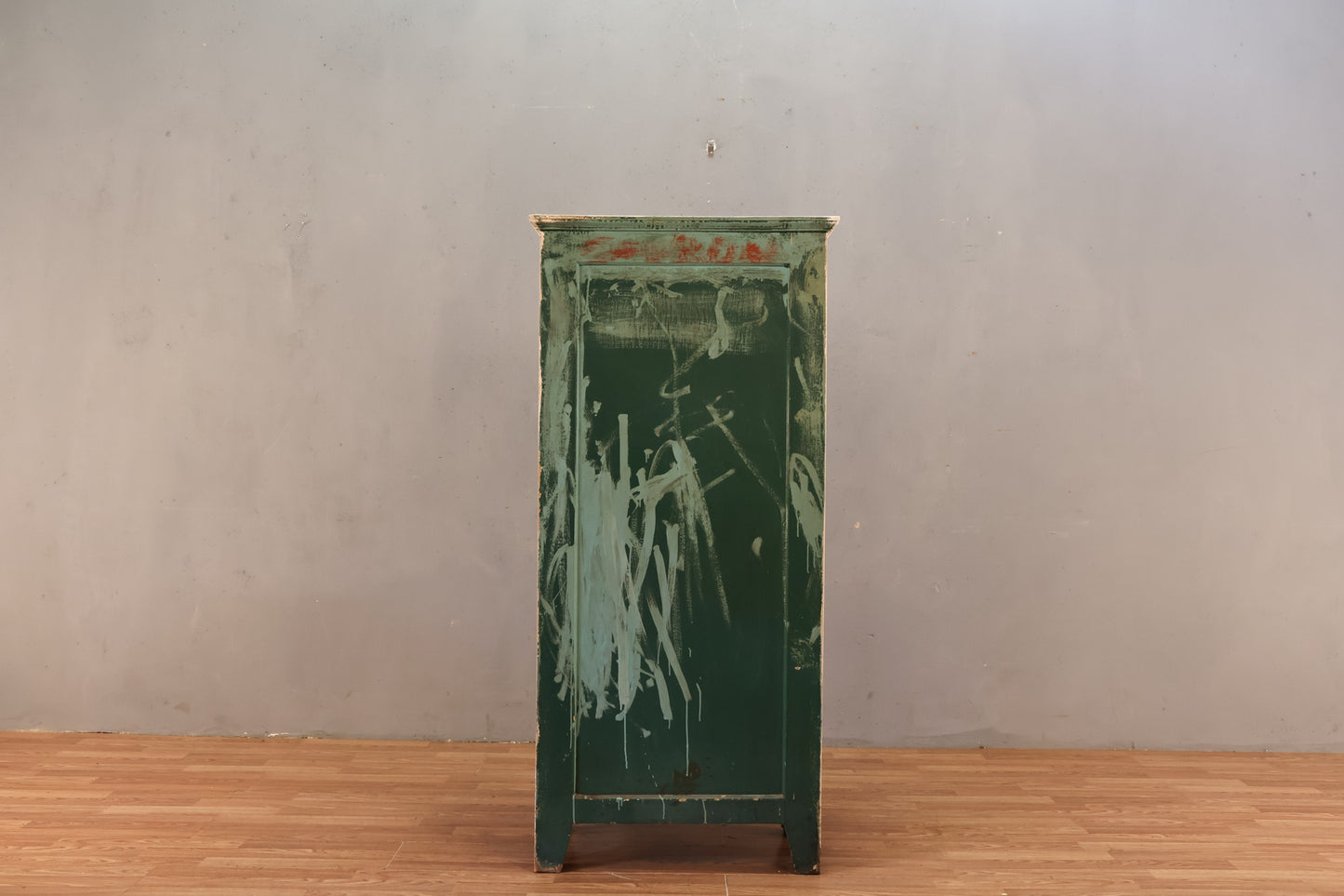 Rustic White-Painted Cabinet
