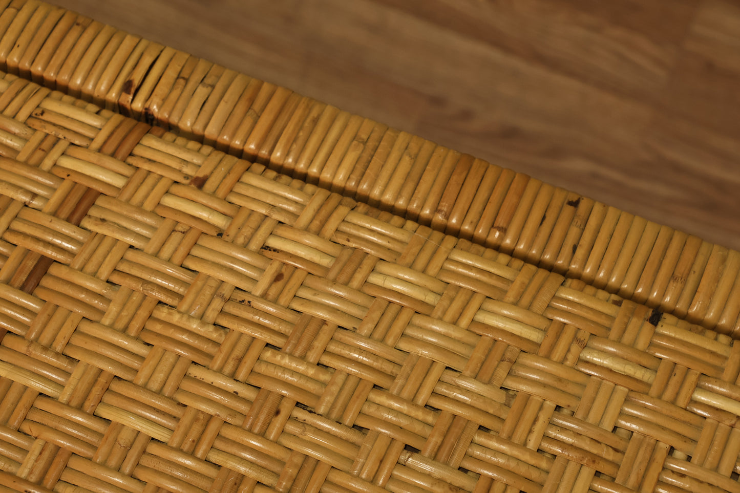 Rattan Campaign 4-Drawer Console