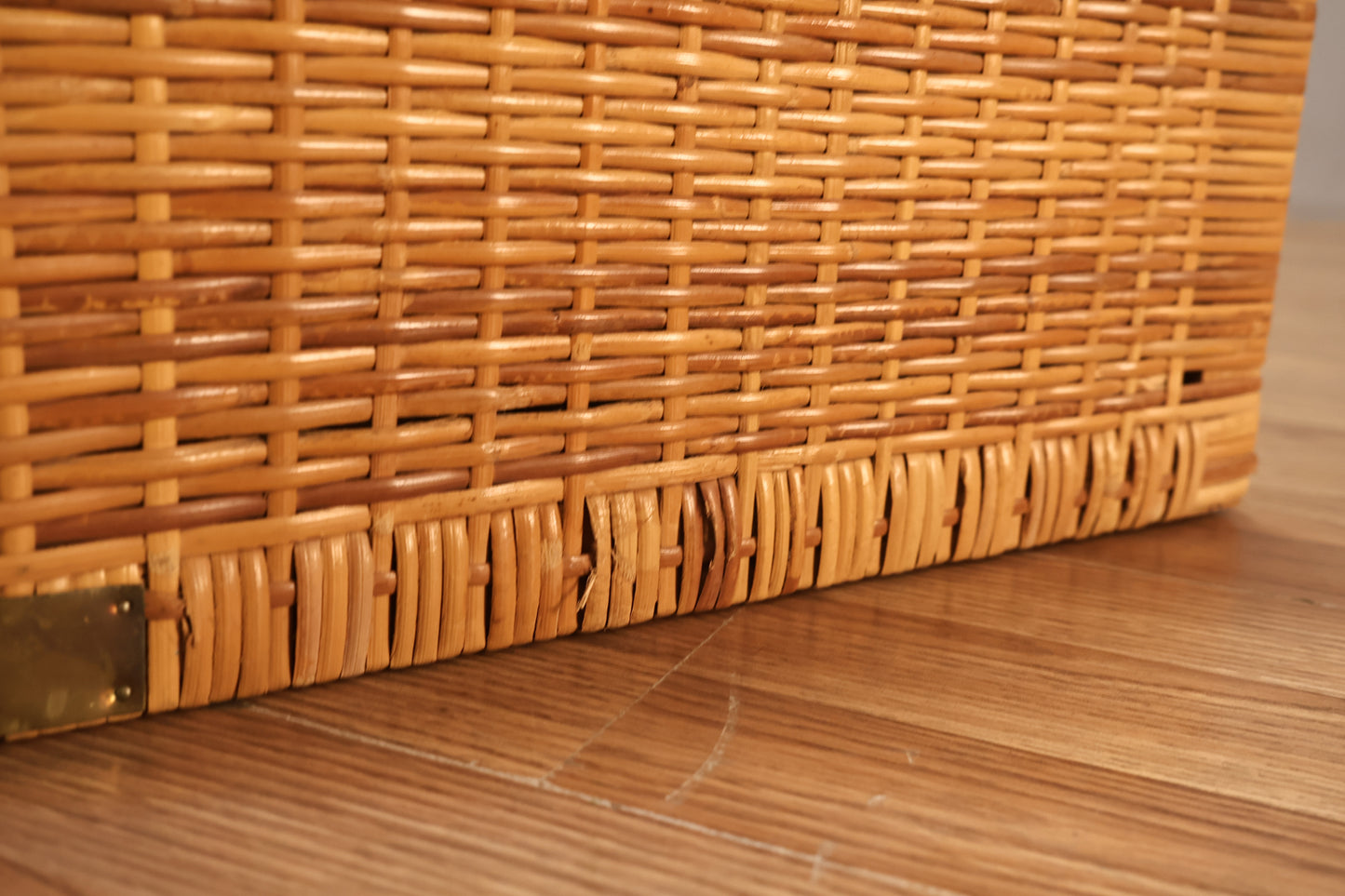 Rattan Campaign 3-Drawer End Table