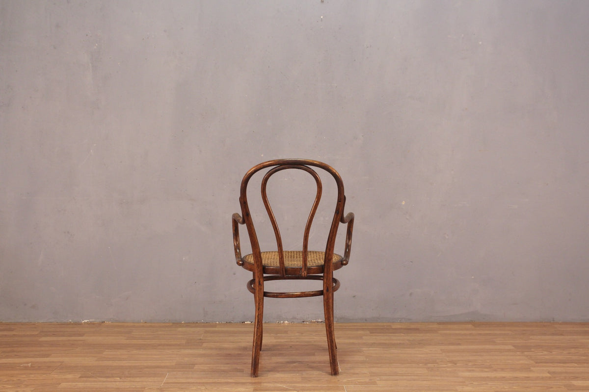 Early 1900s Thonet Bentwood & Cane Armchair
