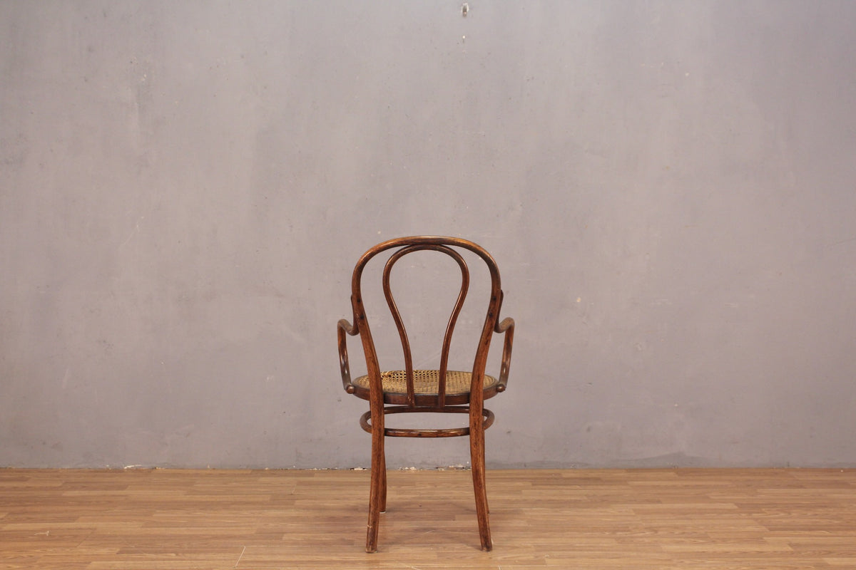Early 1900s Thonet Bentwood & Cane Armchair Frame