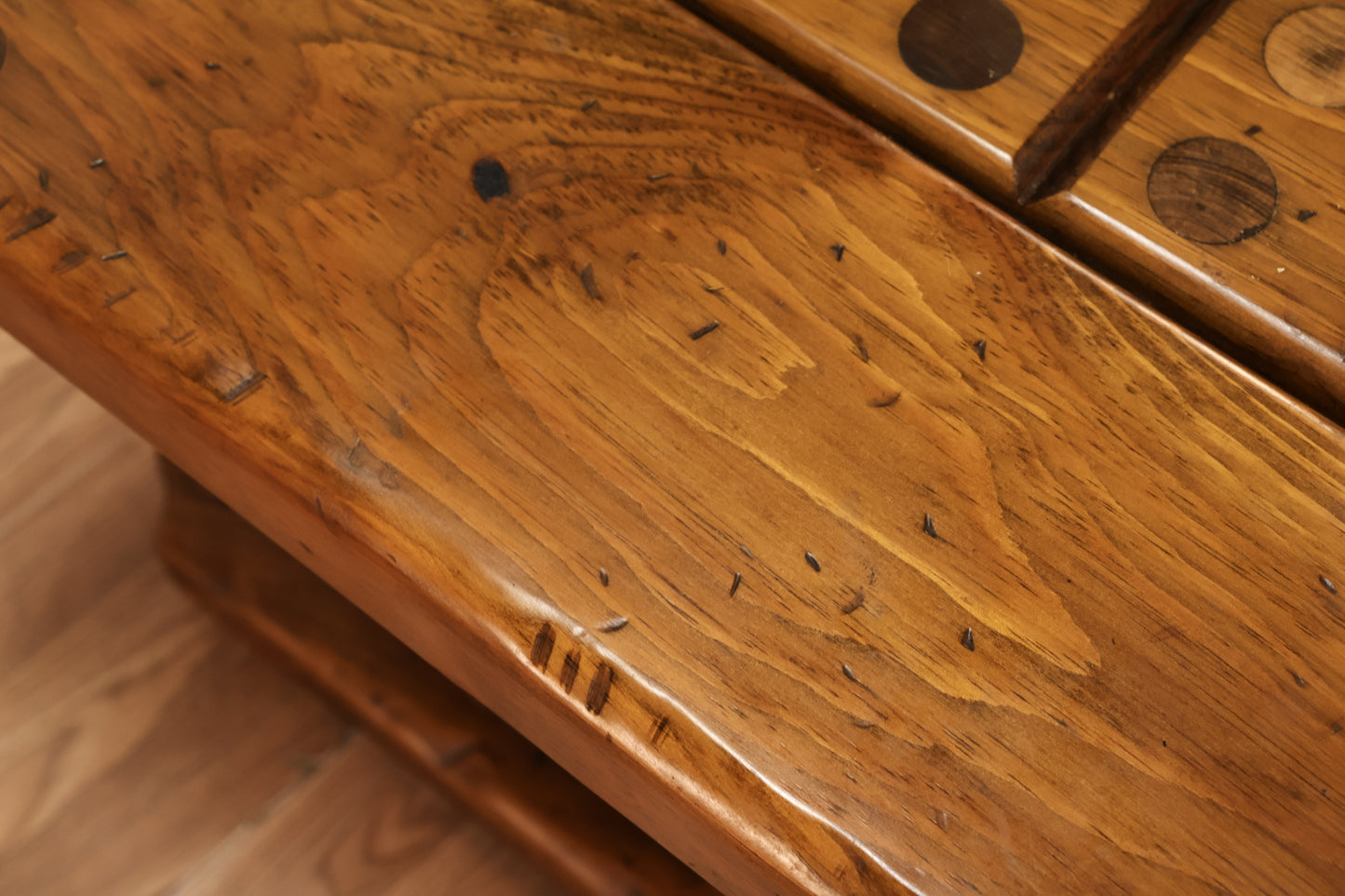 Pine Rope Pulley End Table