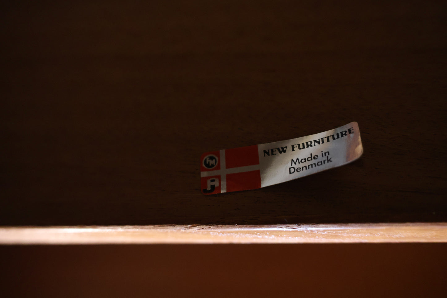 Compact Danish Teak Rolling Desk