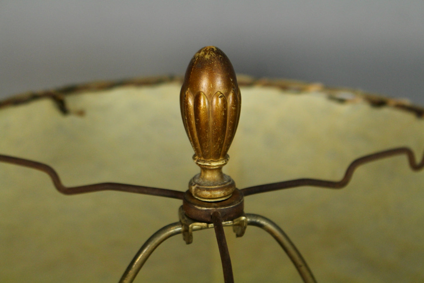 Egyptian Copper & Fiberglass Table Lamp