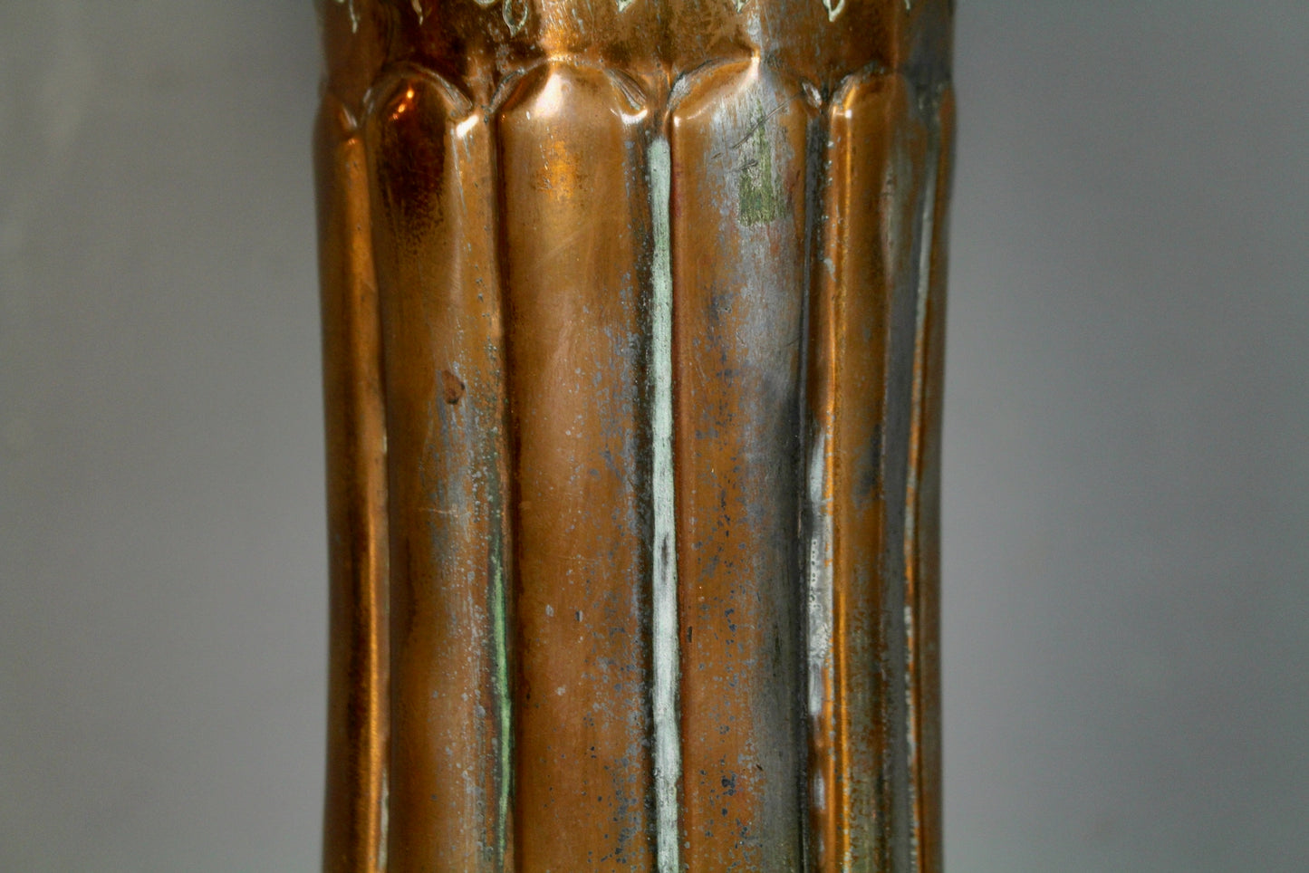 Egyptian Copper & Fiberglass Table Lamp