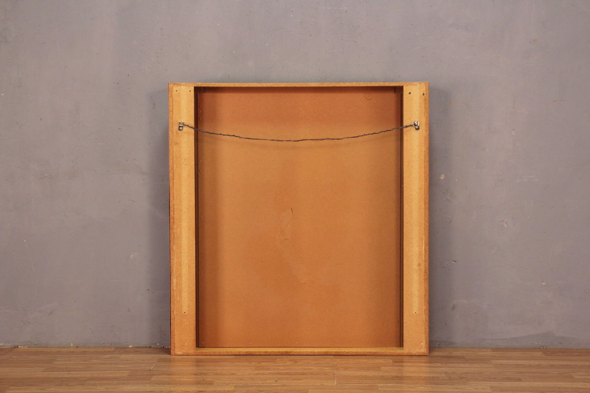 1980s Gray & Black Laminate Mirror