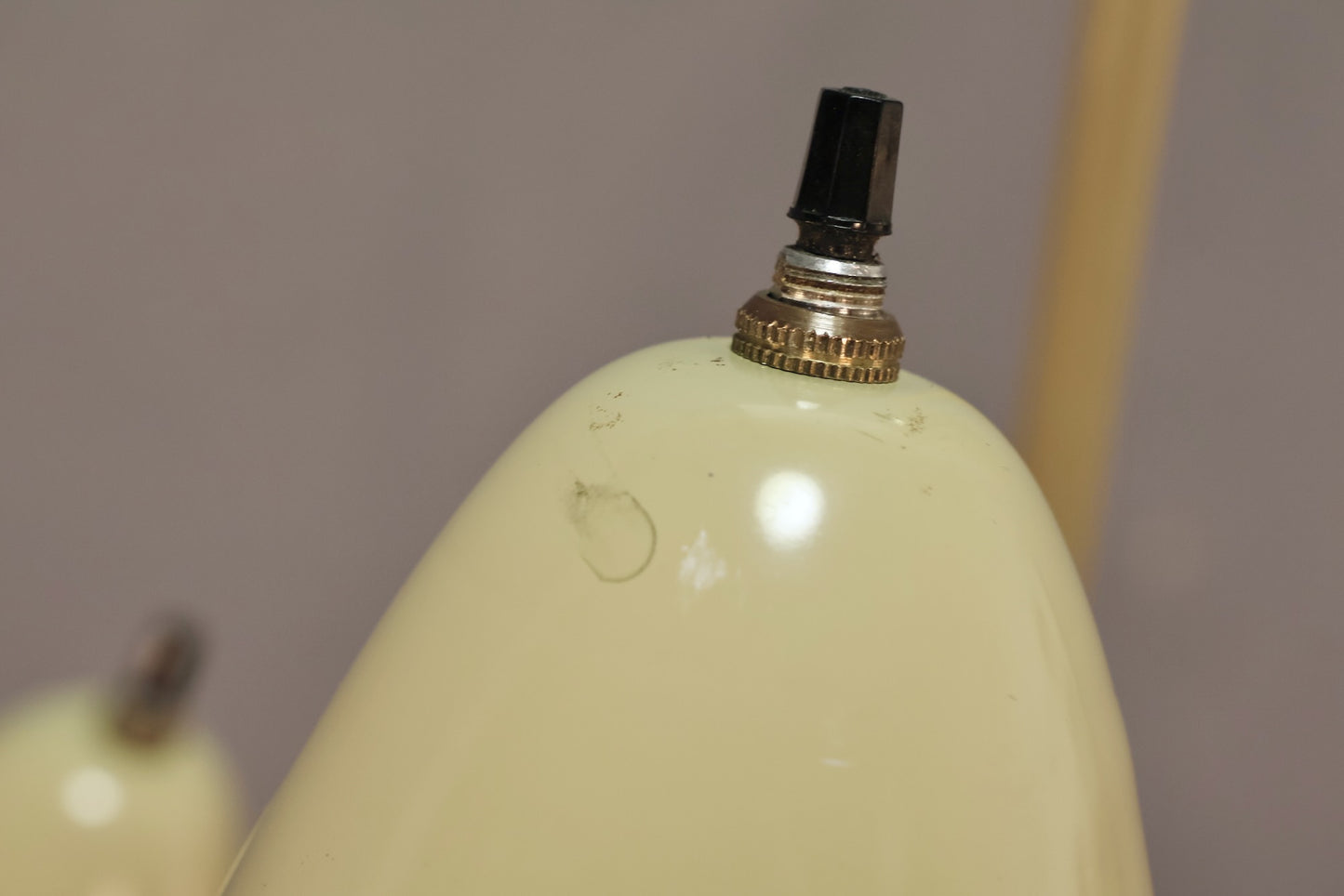 Mid Century Beige Three-Headed Floor Lamp