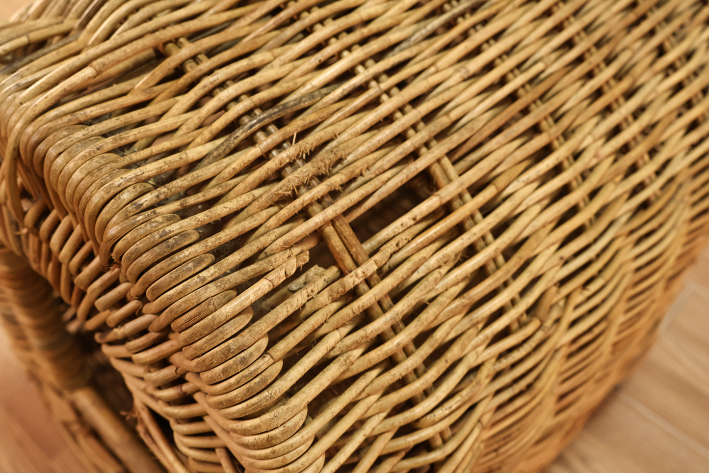 Mid Century Wicker Cat House