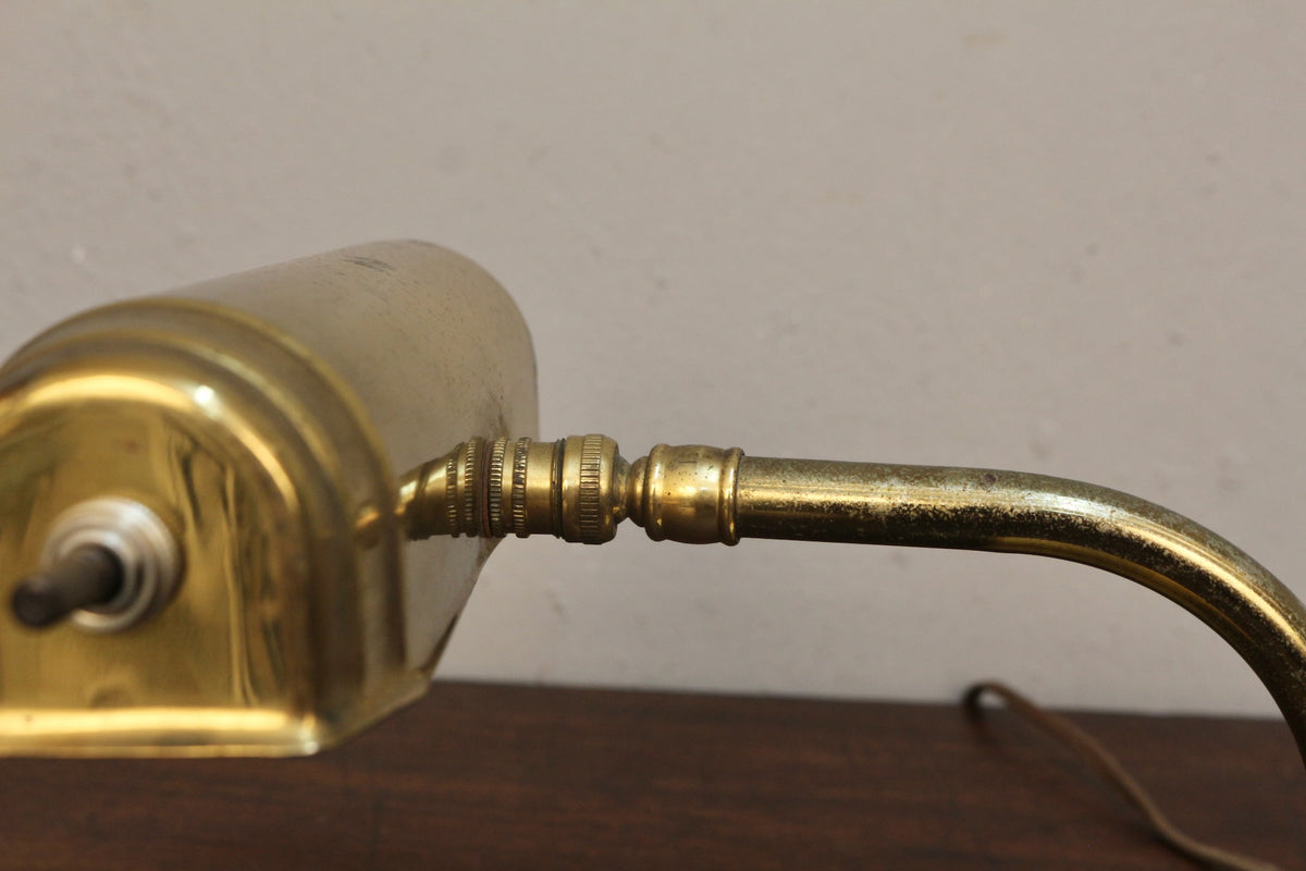 Mini Brass Banker's Lamp