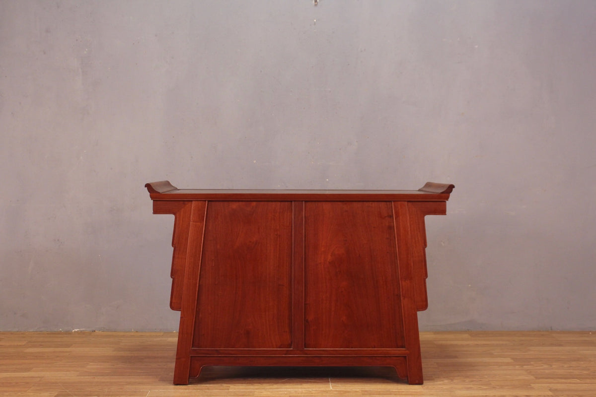 Mid Century Chinese Rosewood Altar Cabinet
