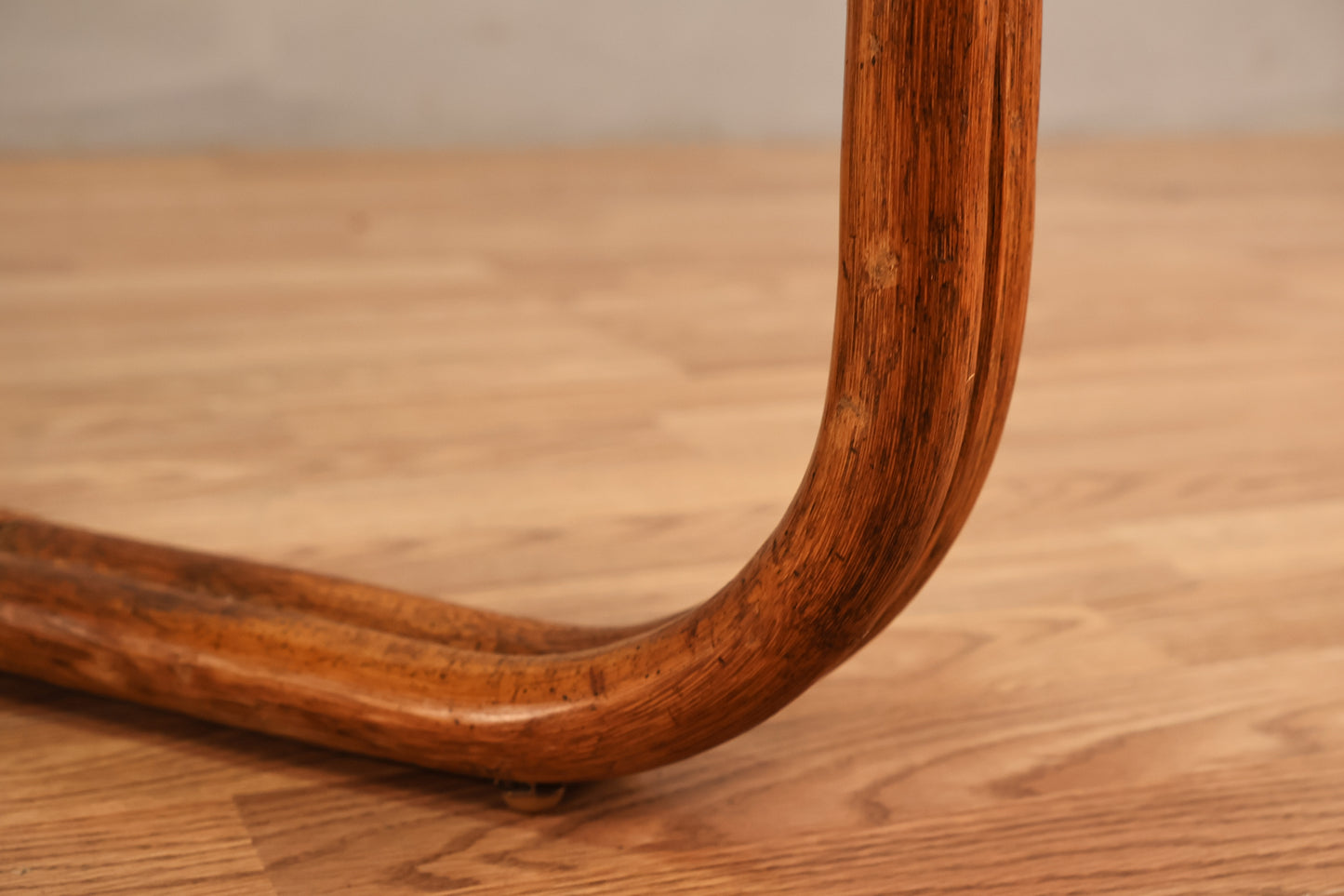 Bentwood Rattan & Smoked Glass End Table - ONLINE ONLY